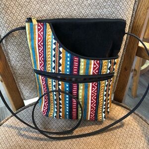 DANNY K Beverly Hills Tapestry Artsy Crossbody Bag